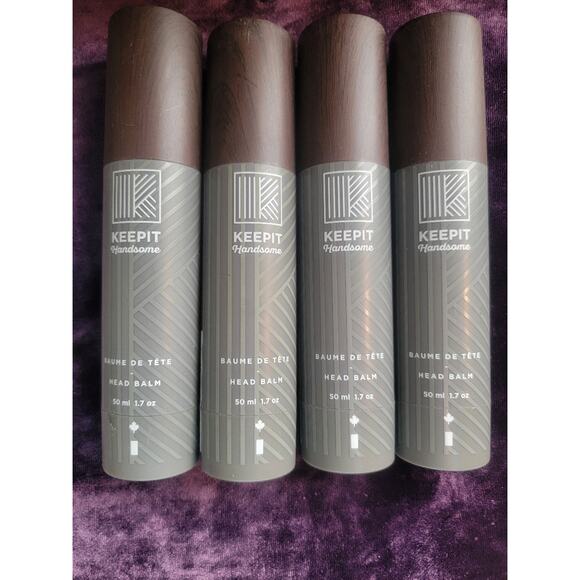 4 pack Keepit Handsome Head Balm 1.7 Oz Travel size